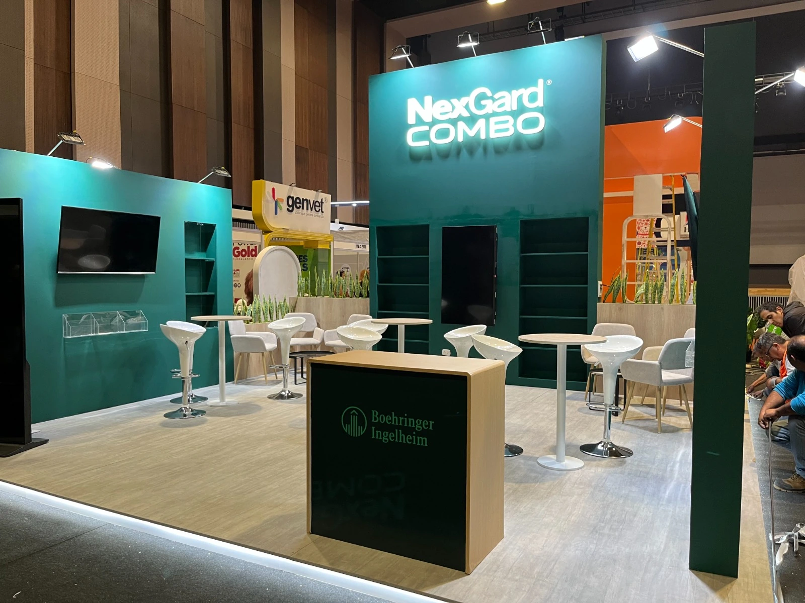 Stand NexGard Combo de Boehringer Ingelheim en feria veterinaria