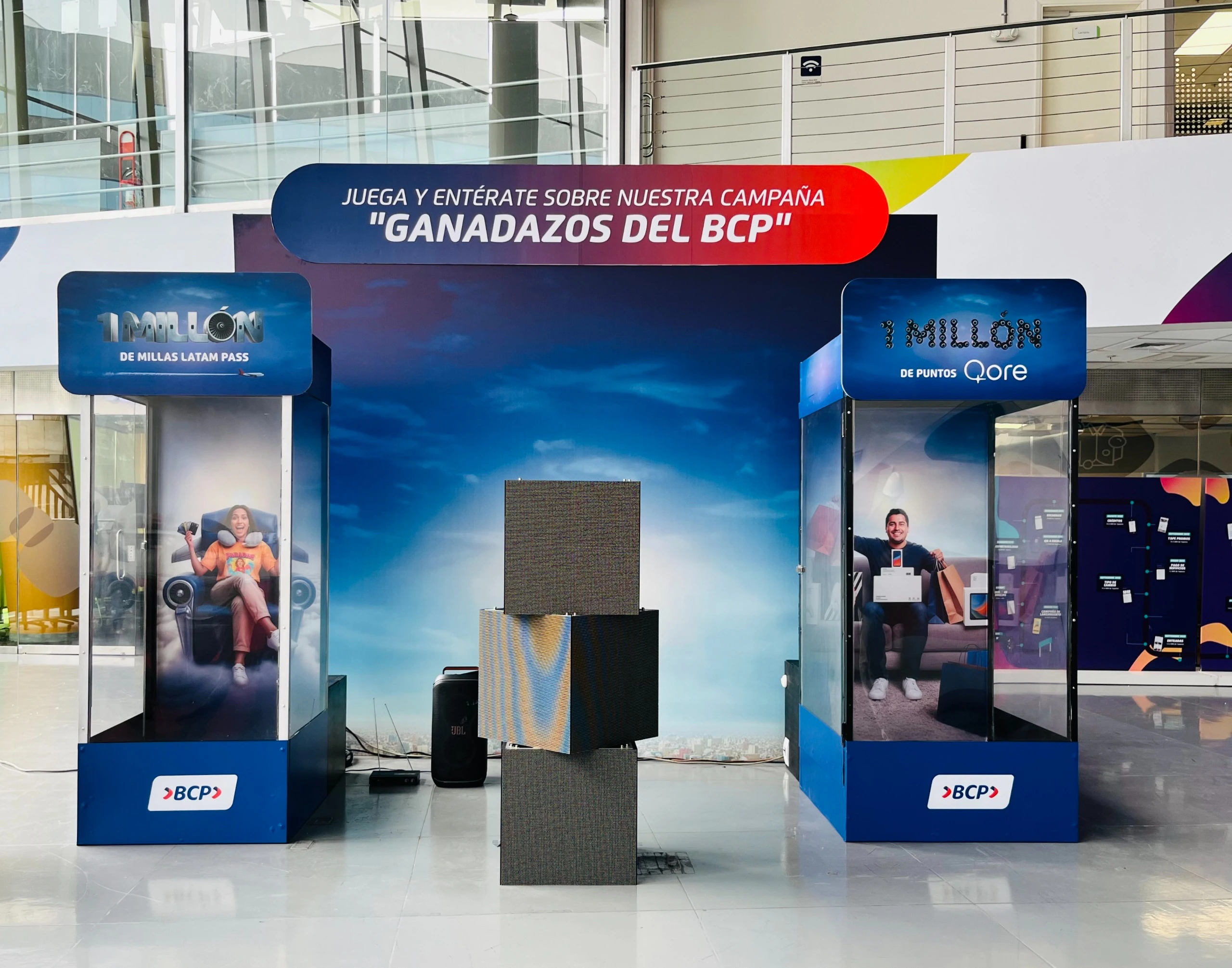 Cabinas Ganadazos del BCP, millas Latam Pass y puntos Qore